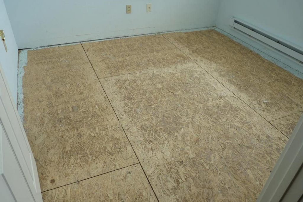 Particle Board Flooring in Use
