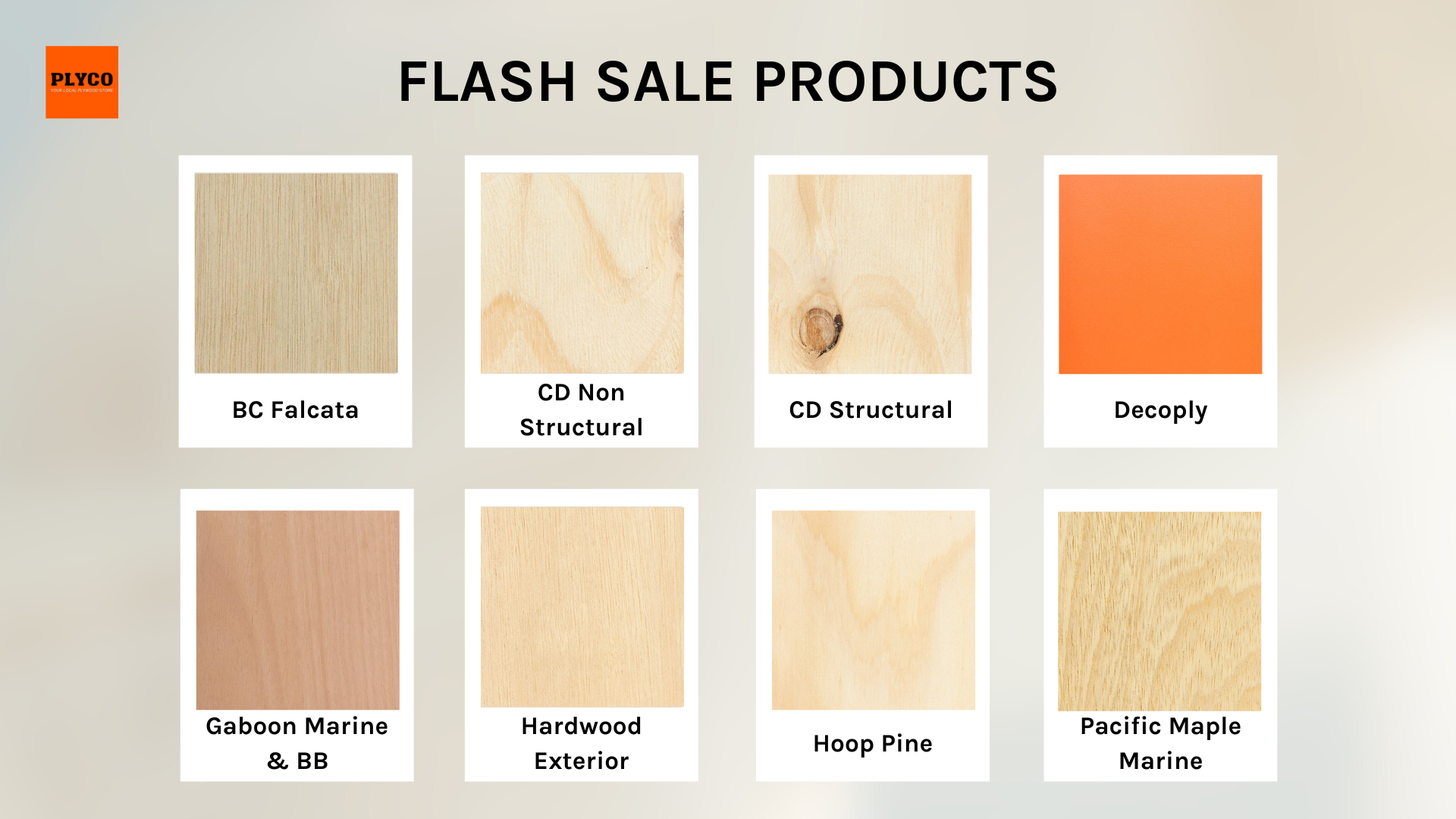 List of most poplar available products available for discount during Plyco's Black Friday Sale