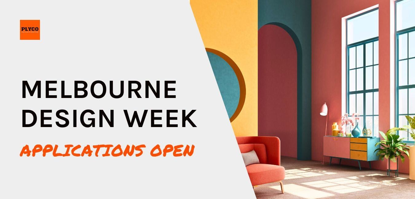 Melbourne Design Week application open for entrants from local Melbourne plywood supplier Plyco in 2025