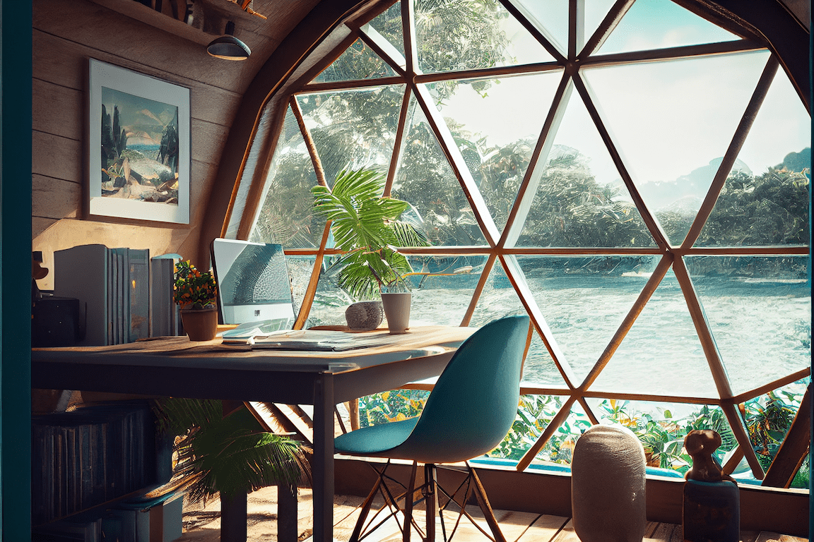 The study of Plyco's AI inspired geodesic dome Airbnb using sustainable plywood panels