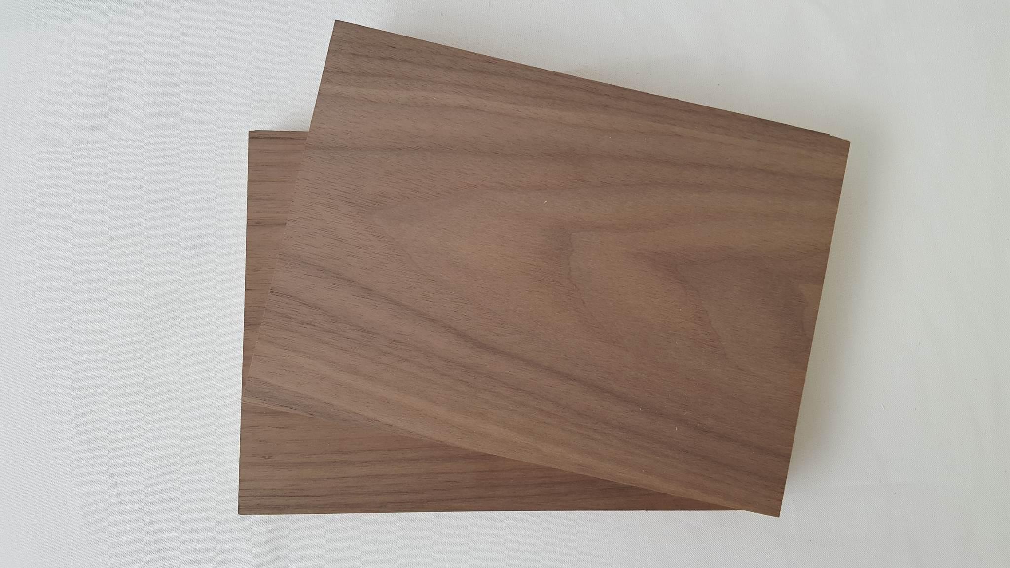 Plyco's American Walnut Veneered Particle Board.