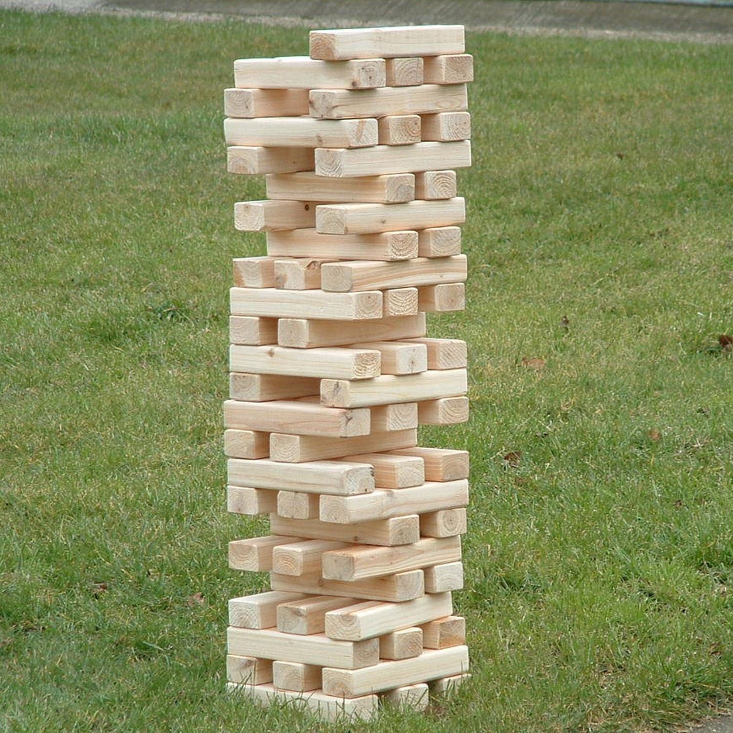 a giant jenga set made from plyco's poplar plywood