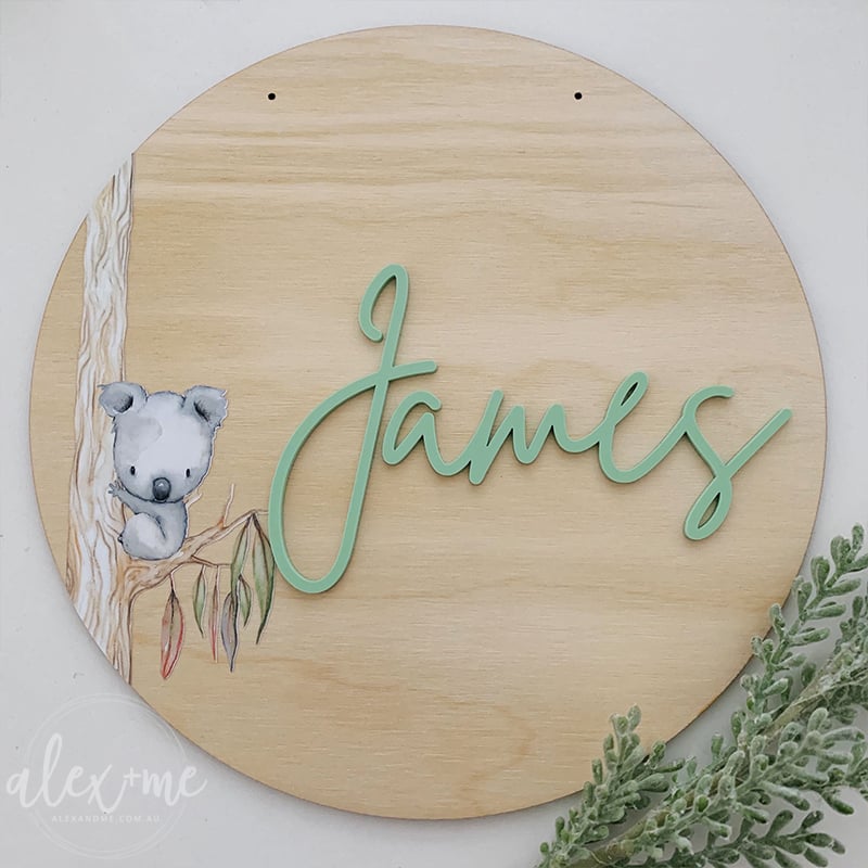 Laser Plywood Name Plaque