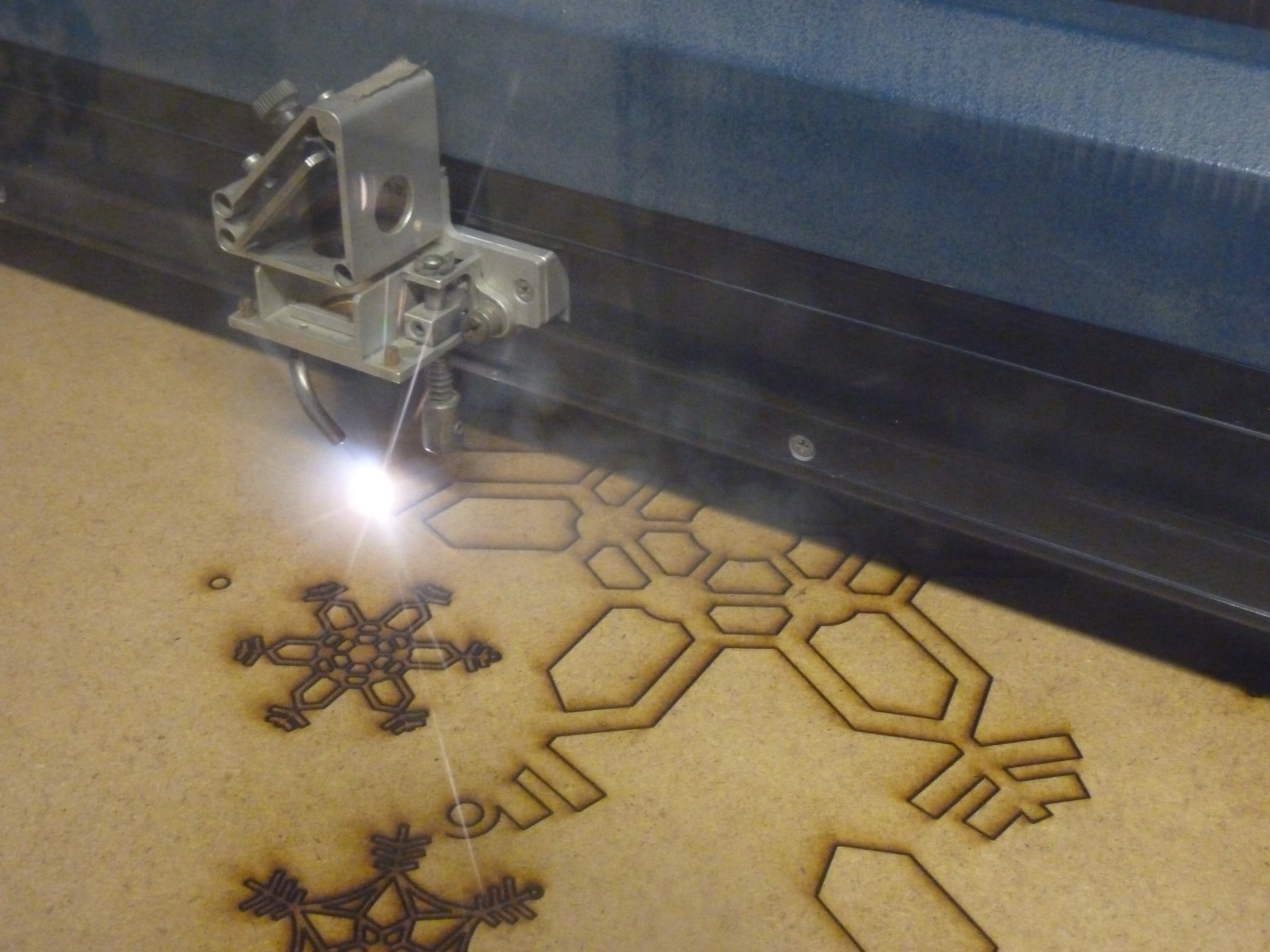 A Laser Cutter In Action
