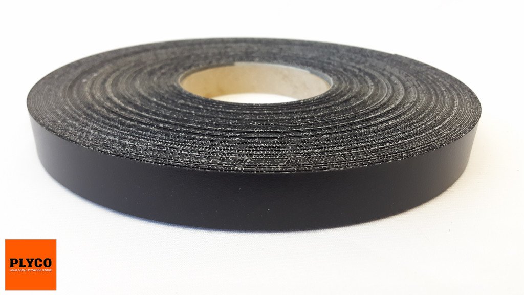 Plyco Plywood's black PVC Melamine Edging