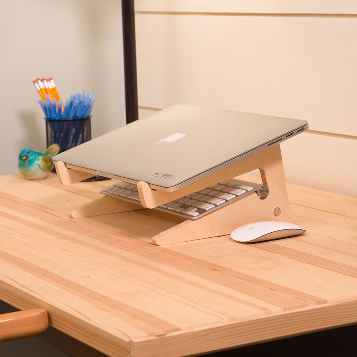 diy plywood laptop stand