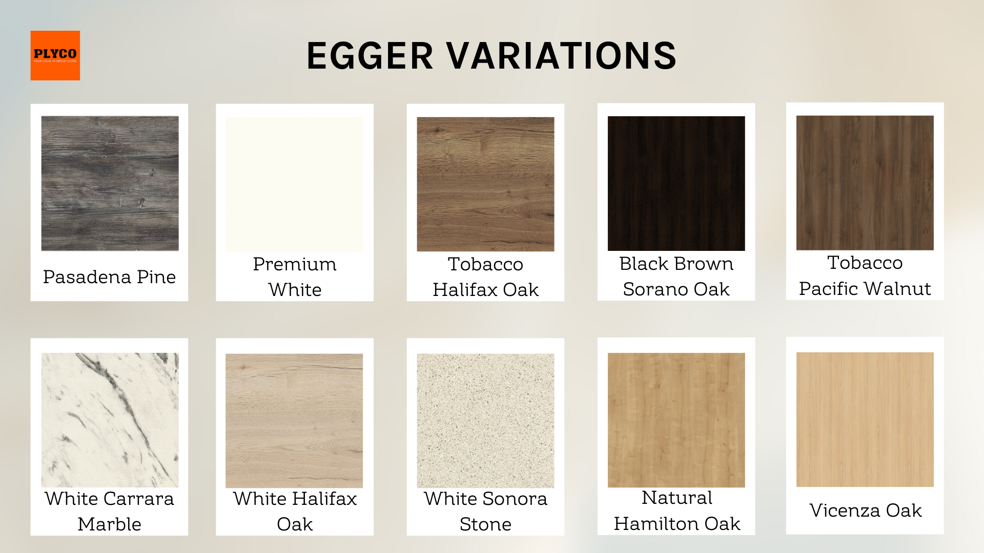 All New EGGER Worktops and Panels