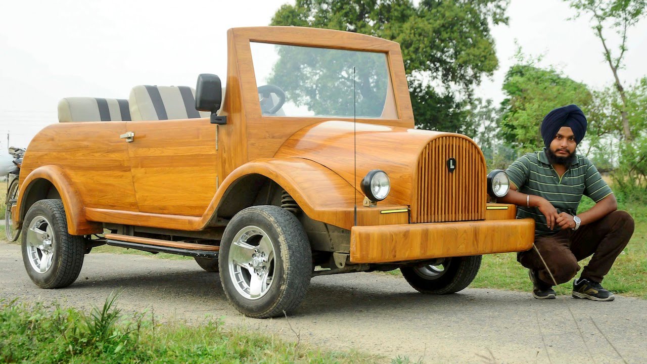 Insane plywood car build with plywood panels